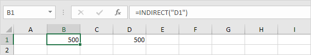 simple indirect function Convert text string to valid reference in Excel using Indirect function