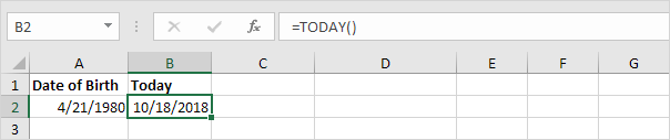 today How to calculate number of Days until Birthday