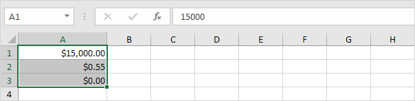 Currency vs Accounting Format in Excel