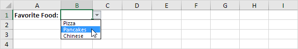 How To Create Drop-down List in Excel -drop down list