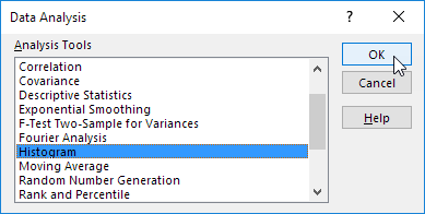 select histogram How to create a Histogram in Excel