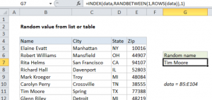 How to get random value from list or table in Excel July 17, 2026 ...