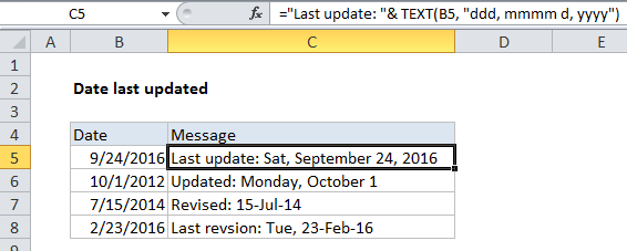 Last-updated-date-stamp How to show last updated date stamp in Excel