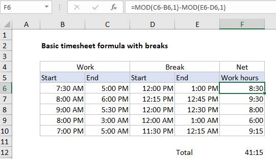 xlsoffice-excel-tutorials-Basic-timesheet-formula-with-breaks-in-Excel