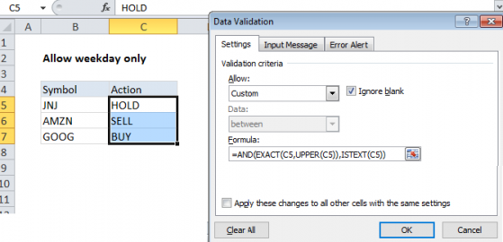 Excel Data Validation Allow Uppercase Only June 2 2023 Excel Office