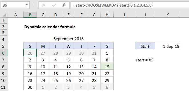 xlsoffice-excel-tutorials-Steps-to-create-Dynamic-calendar-grid-in-Excel Steps to create Dynamic calendar grid in Excel